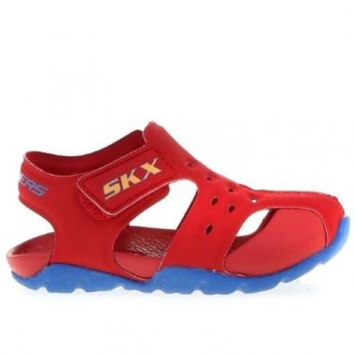 Skechers Side Wave Küçük Erkek Çocuk Kırmızı Sandalet 92330N/RDBL Ç-73 