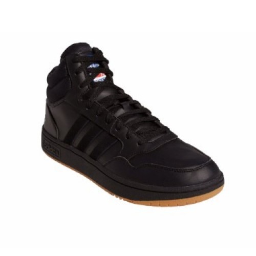 Adidas Hoops 3.0 Mid Erkek Siyah Günlük Ayakkabı GY4745 E-485 Adidas Hoops 3.0 Mid Erkek Siyah Günlük Ayakkabı GY4745 E-485