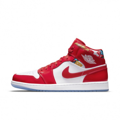Nike Jordan 1 Mıd Se Erkek basketbol ayakkabısı -kırmızı -DC7294600 E-298  